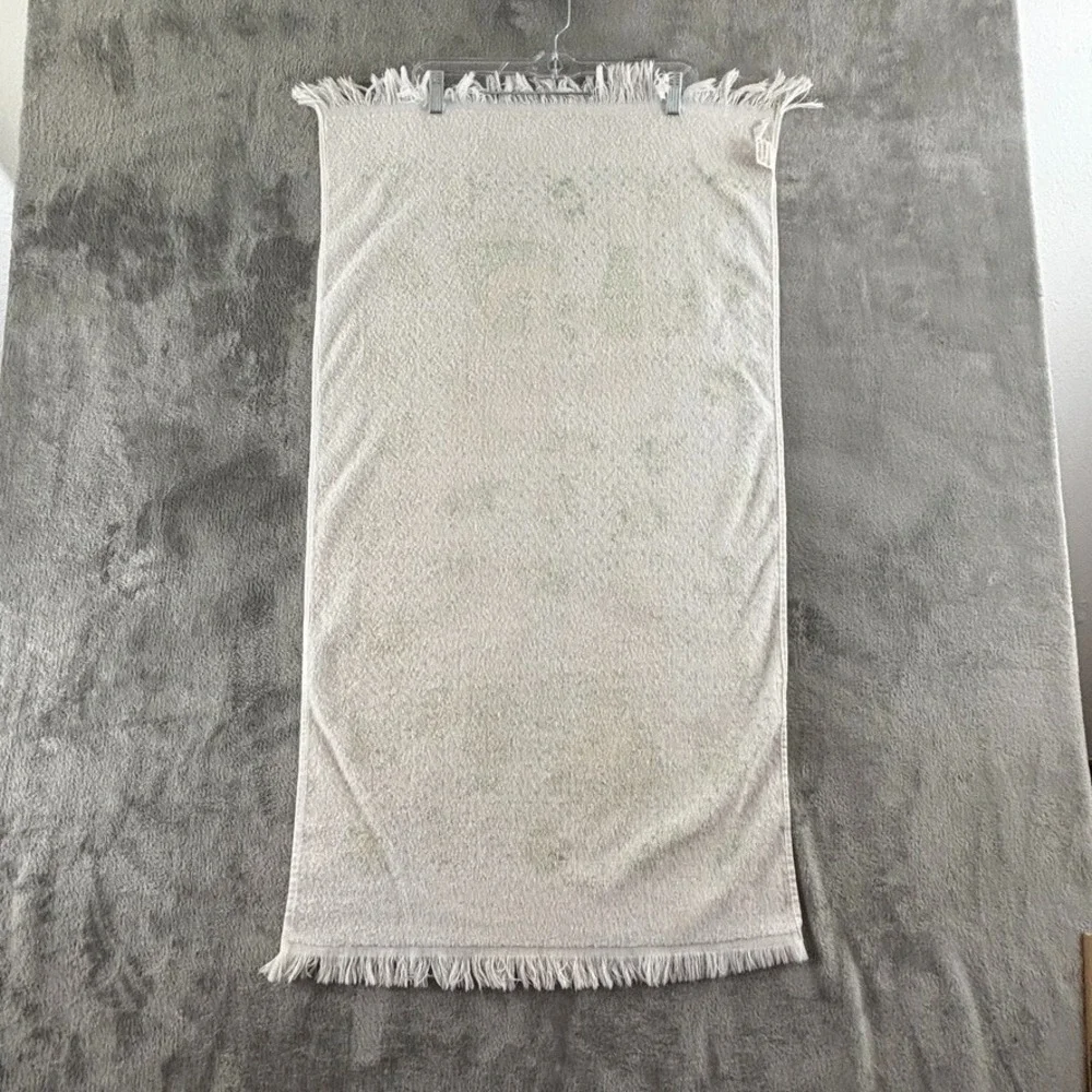 Vintage Joan Walsh Anglund Friends Bath Towel Boy Girl‎ Green Yellow 1973 42x22
